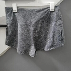 Feat Shorts Drawstring Lightweight Breathable Heather Gray Sz Med Lounge Pockets